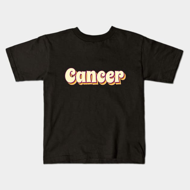 Cancer Horoscope Kids T-Shirt by Mooxy